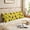Bigfoot and Paw Print Yellow Pattern, variant on Bigfoot and Silhouette White Pattern Long Throw Pillow Cover, Throw Body Pillow Case with Hidden Zipper, Wrinkle Resistant Gifts for Home Camping Car, 59'' X 19.7''