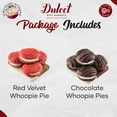 thumbnail image 4 of Dulcet Gift Baskets Chocolate & Red Velvet Whoopie Pie Tin Assortment, Fresh Bakery, 4 of 8