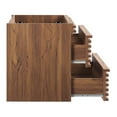 thumbnail image 3 of Vanity Cabinet (Sink not included), Walnut, Wood, Mid Century Hotel Bedroom Bathroom, Modern Contemporary HB33338, 3 of 9