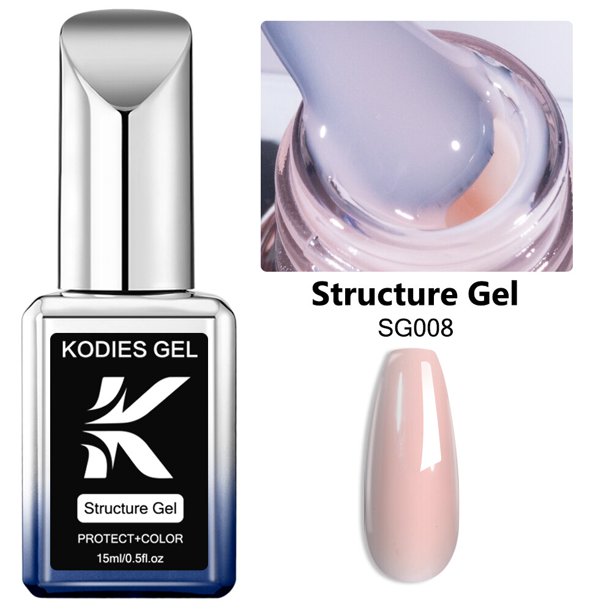 KODIES GEL blanco lechoso estructura de esmalte de Gel Base de goma esmalte de uñas 2 en 1 esmalte de leche ópalo imprimación semitransparente Lak 15ml Tan Jianjun unisex