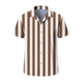 thumbnail image 3 of Klisyaur Mens Summer Shirts Button down Short Sleeve Causal Athletic Vintage Beach Vacation Business Tee Tops S-5XL, 3 of 5