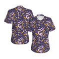thumbnail image 3 of Yiaed Snake And Floral Print Women's T Shirt V-Neck Short Sleeve Shirt Casual Breathable Tee Summer Tops-Large, 3 of 5