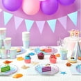 thumbnail image 6 of 144 Pcs Mermaid Party Supplies Mermaids Themed Party Decorations Under the Sea Party Tableware Includes Plates Napkins Cups Plastic Spoons Fork Knives for Baby Shower Birthday Party, 6 of 6