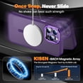 thumbnail image 3 of for iPhone 14 Pro Case Magnetic Compatible with MagSafe Slim Translucent Matte Phone Case Cover 6.1 inch, Deep Purple, 3 of 14