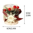 thumbnail image 3 of Honmine 2 Sets Christmas Wood Tealight Candle Holder and Tea Lights Candles Set Decorative for Table Centerpiece Xmas Tealight Candles Bulk Candleholders Decor Gift, 3 of 9