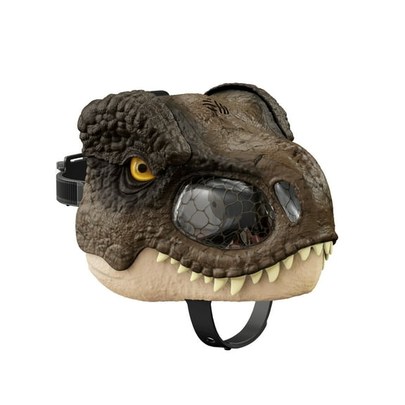 Jurassic World Dominion Chomp N Roar Tyrannosaurus T Rex Dinosaur Mask for Costume Roleplay