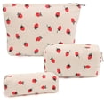thumbnail image 1 of Set de bolsas de maquillaje Gocvo Checkered para niñas y mujeres Travel x3, 1 of 6