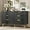 Black, variant on LYNSOM Fluted Dresser for Bedroom, Walnut 6 Drawer Dresser with Gold Handles and Wide Drawers, Wood Chest of Drawers for Bedroom, Hallway