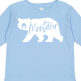 thumbnail image 4 of Inktastic Montana White Bear Silhouette Boys or Girls Long Sleeve Toddler T-Shirt, 4 of 5