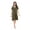 Green, variant on Zipper Front Housecoat Short Sleeve Nightgown Long Housedress Duster RHW2898-A-L