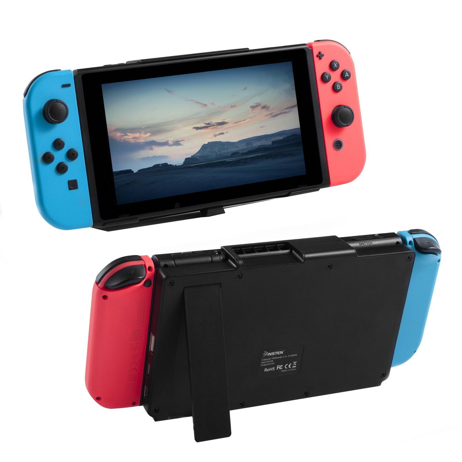Concreet Pekkadillo Opname Battery Pack Case for Nintendo Switch Portable Charger, 10,000 mAh Power  Bank Charging Dock Stand with USB C Slot & Kickstand for Console -  Walmart.com