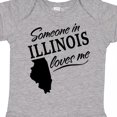 thumbnail image 4 of Inktastic Someone in Illinois Loves Me Boys or Girls Baby Bodysuit, 4 of 5