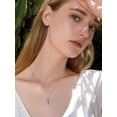 thumbnail image 4 of CACA LADY Hummingbird Cross Necklace 925 Sterling Silver Hummingbird Abalone Shell Pendant Religious Christian Jewelry Gift for Her Mom Women, 4 of 6