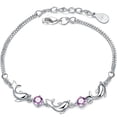thumbnail image 1 of KAKOWELY Pulseras del océano, pulsera de cristal de delfín, pulsera ajustable, joyería de playa, regalos, 1 of 4