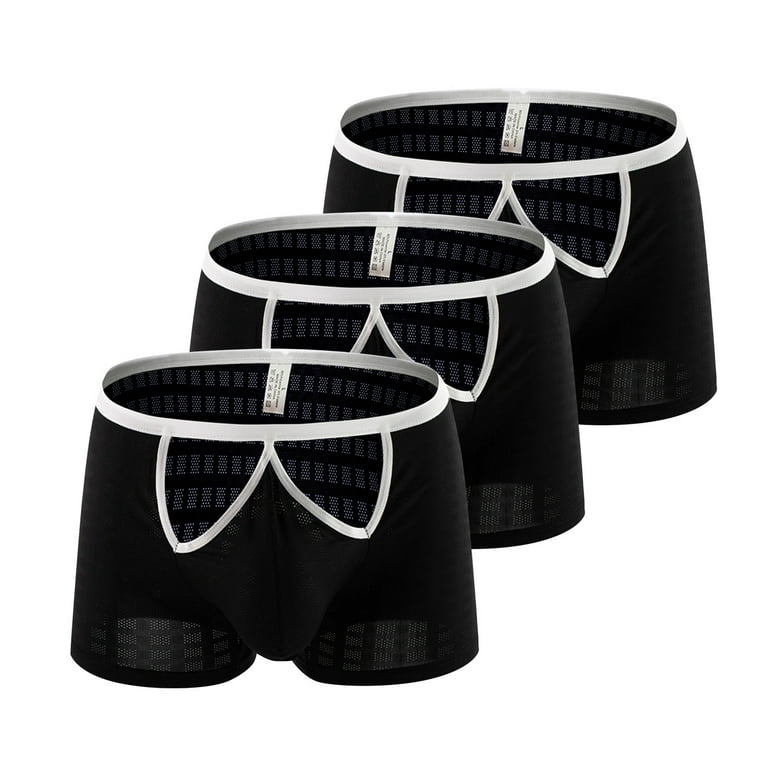 DORKASM Mens Boxers Briefs Clearance Stretch Underwear Briefs for Soft  Underwear for Men 3 Pack Black M 