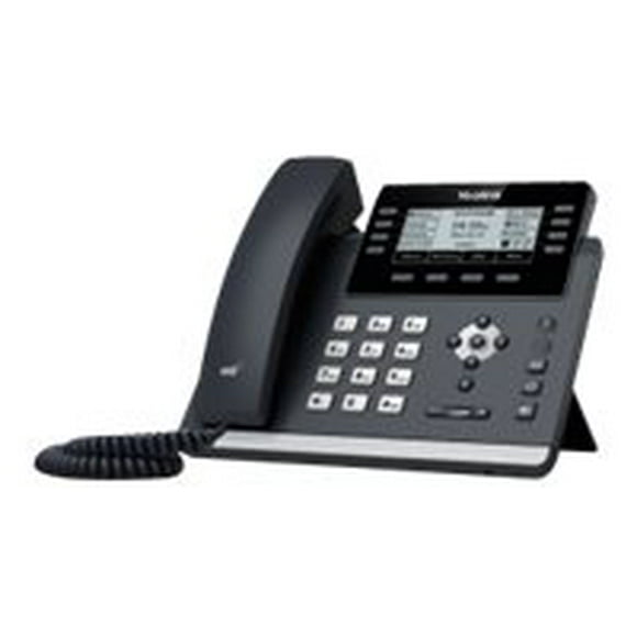 Yealink SIP, SIP SIP-T43U - Téléphone VoIP avec Identifiant d'Appelant - Capacité d'Appel à 3 Voies - v2 - 12 Lignes - Gris Classique