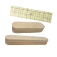 thumbnail image 4 of AMLESO 3 Pieces Tailors Clapper and Ruler for Dressmaking Ironing Patchwork Creases, 4 of 8