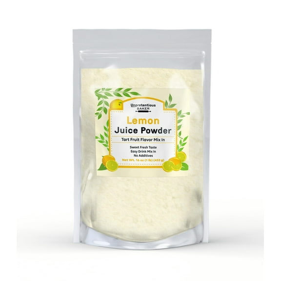Unpretentious Lemon Juice Powder, 1 lb Easy Drink Mix In, Fresh Tart Flavor