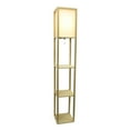 thumbnail image 3 of Lalia Home Column Shelf Floor Lamp with Linen Shade, Tan, 3 of 7