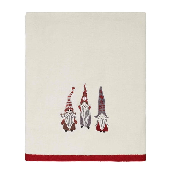 Avanti Christmas Gnomes Bath Towel