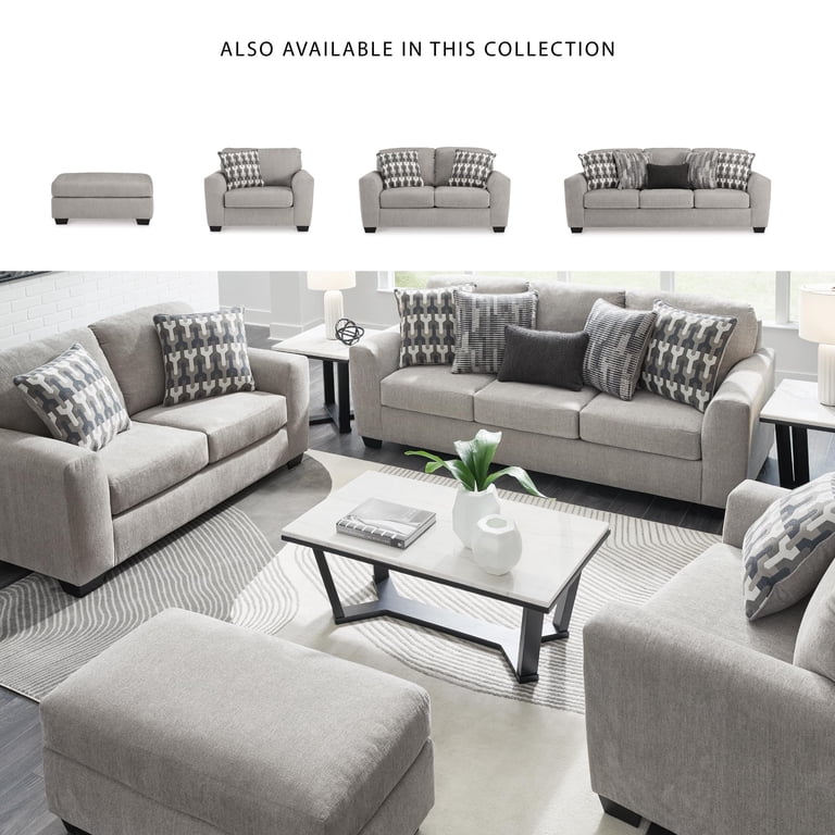 Signature Design by Ashley Avenal Park Flannel Sofa - Walmart.com