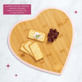 thumbnail image 4 of Charcuterie Board and Serving Set, Bamboo Serving Board, Ceramic Dish, Cheese Utensils with Titanium Coated Blades, 6-Piece Set, Pink, 4 of 6