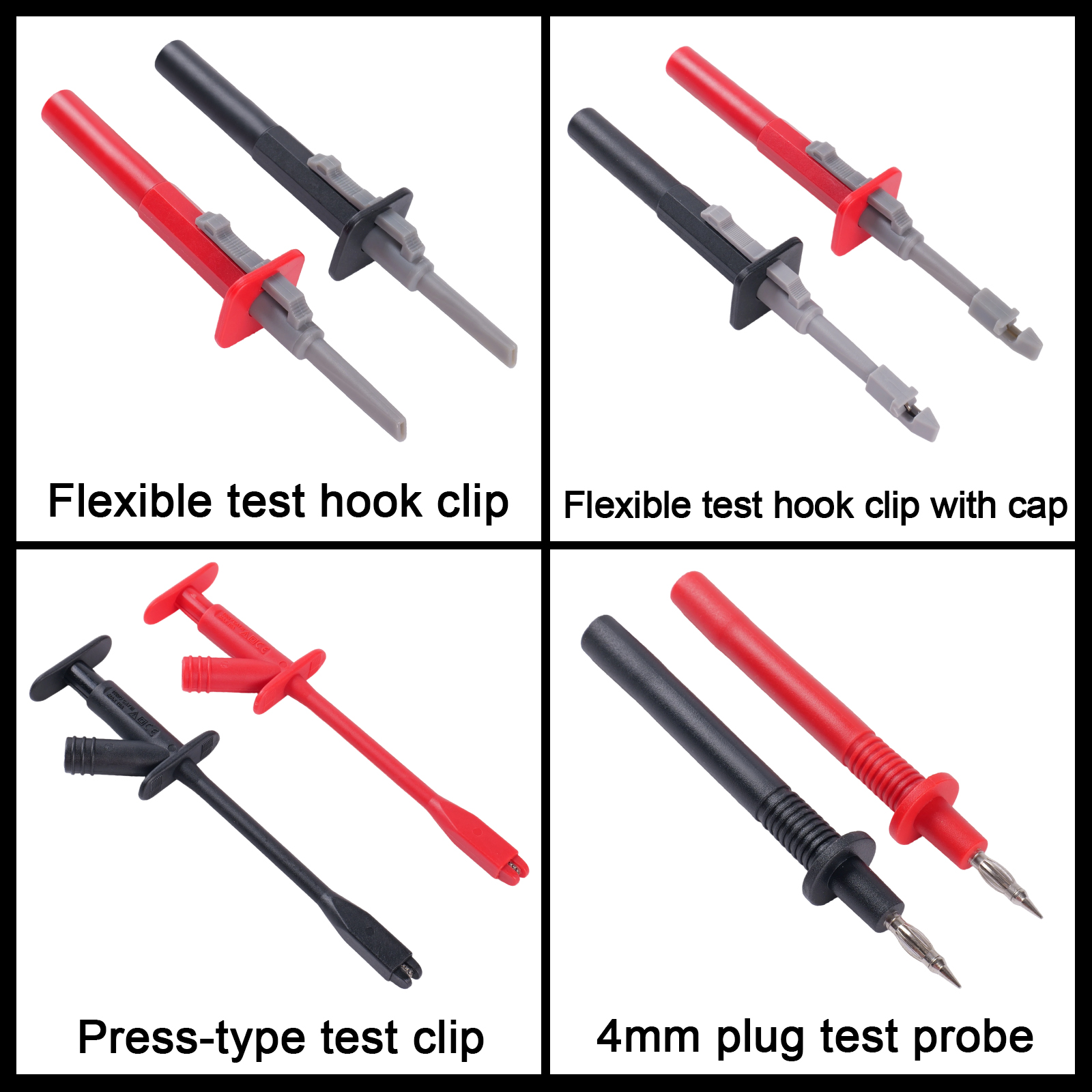 105 Piece Automotive Circuit Test Lead Kit, Multimeter Test Lead Kit, Including Upgraded Puncture Probes, Meter Hanging Probes,Meter Hanging Kit Etc., Applicable to Automotive Electronic Circuit Faul