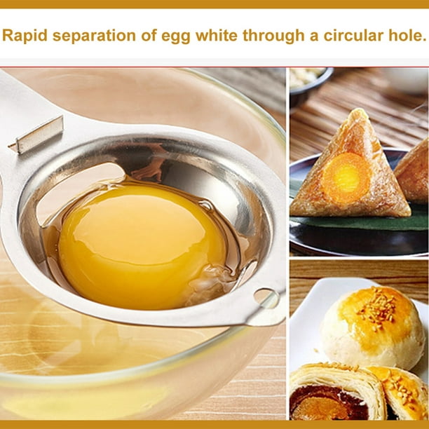 Séparateur d'œufs - Filtre blanc - En acier inoxydable - De qualité  alimentaire - Gadget de cuisine - Outil de cuisine - Extracteur d'œufs
