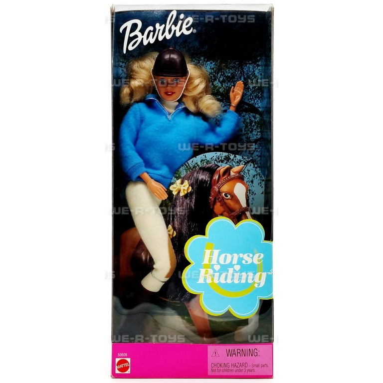 Barbie - Stacie Sœurs à cheval jeu avec cheval et selle de 2, avec équitation, jouet et cadeau pour enfants 3+ ans, GXD65
