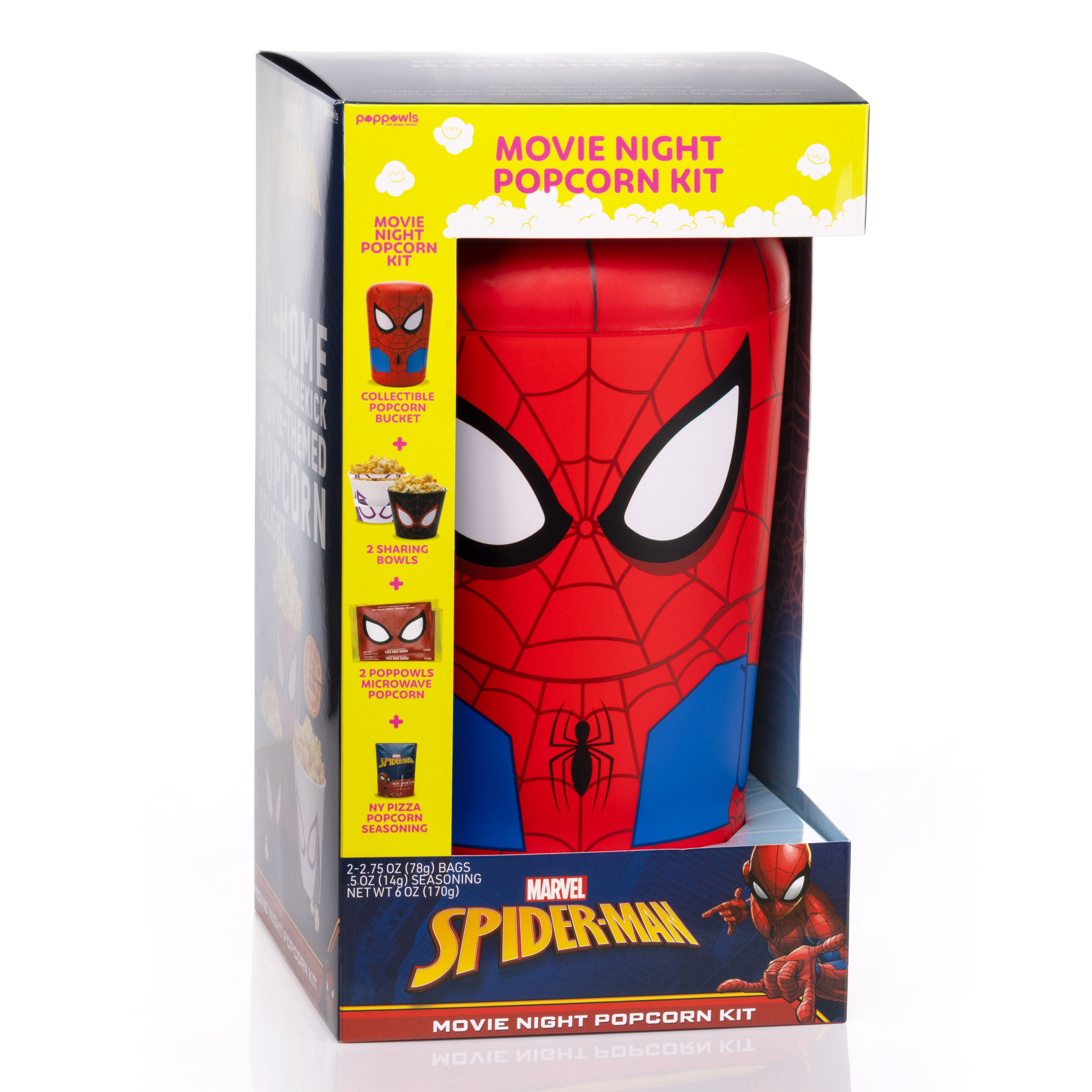 Spider-Man Poppowls At-Home Movie Theater Microwave Popcorn Kit