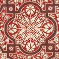 thumbnail image 6 of SAFAVIEH Martha Stewart French Painted Avignon Geometric Wool Area Rug, Vermillion, 4'x6', 6 of 6