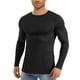 thumbnail image 4 of Amzcrzy Sudadera Para Hombre, Transpirable, Elástica, Color Sólido, Deportiva, De Manga Larga, Cuello Redondo, Negra, M, 4 of 5