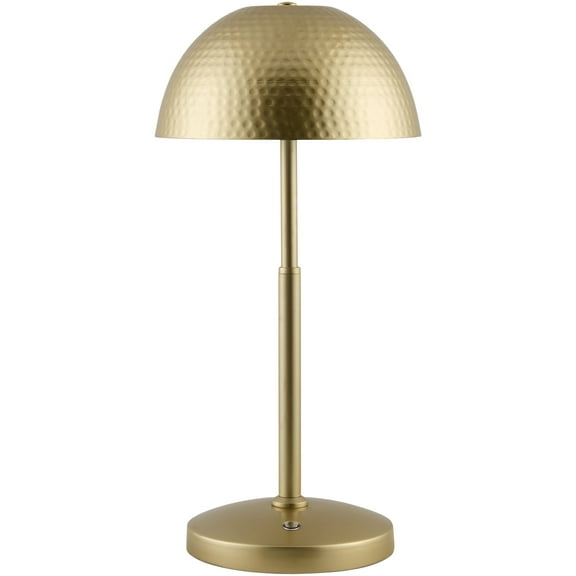 Livabliss Elvas Portable Table Lamp, 15-inch, Gold