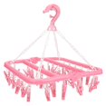 thumbnail image 1 of Domqga Household 32 Clips Folding Clothes Hanger Dryer Socks Underwear Drying Rack, Clothes Dryer Rack, Laundry Rack, 1 of 7
