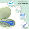 thumbnail image 2 of Ralegy Retainer Case, Mouthguard Case, Retainer Case Slim, Aligner Case, Wheat Straw Box, Greener, 2 of 7