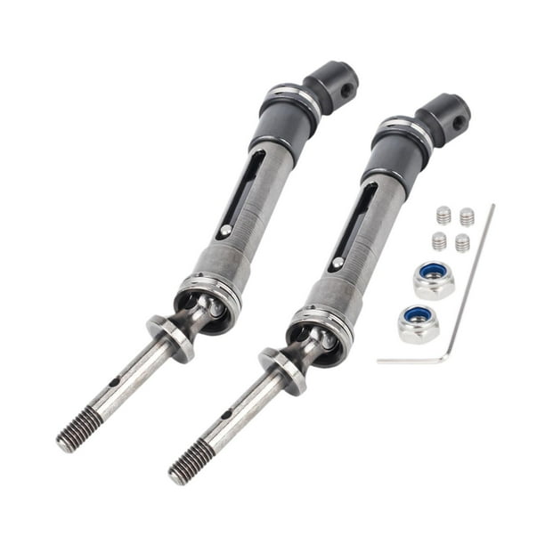 2 piezas de eje de transmisión CVD para RC 1/10, ligero, para reparación y reemplazo. Trasero