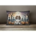 thumbnail image 2 of Carolines Treasures DAC2028PW1216 16 x 12 in. Unisex Cavalier Spaniel Spooky Halloween Fabric Decorative Pillow, 2 of 4
