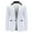 White, variant on IROINNID Men's Blazer Notch Lapel Long Sleeve Solid Color Comfy Suit Color Matching Single Breasted Slim Middle-aged Suit Outwear & Jackets