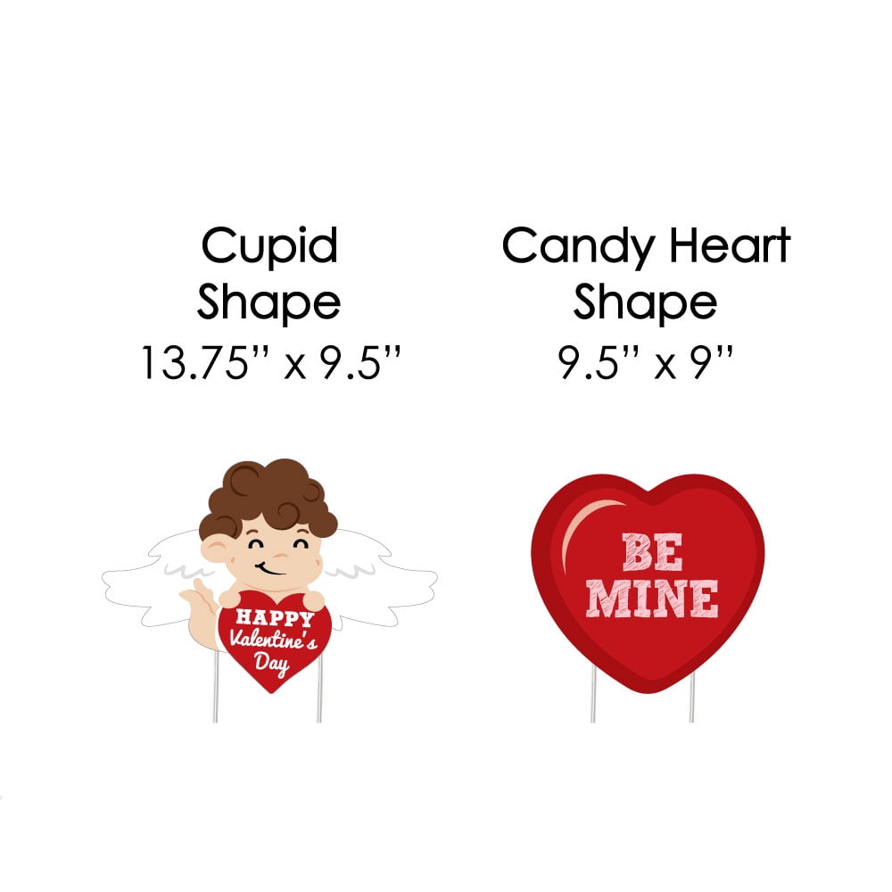 Conversation Hearts Cupid And Heart Lawn Decorations Outdoor