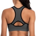 thumbnail image 3 of Sujetador deportivo BHRIWRPY Racerback con almohadillas de alto impacto para mujer, 3 of 5