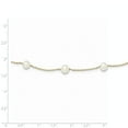 thumbnail image 2 of 14K Yellow Gold necklace Pearl Freshwater White 16 in 5 mm, 2 of 2
