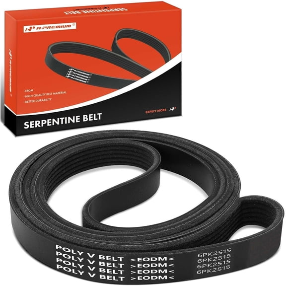 A-Premium 99.08 In Engine Serpentine Belt Compatible with Ford, Dodge, Chrysler, Audi, Buick, Volvo, Chevy, GMC, Isuzu, Plymouth, Porsche, Volks & Mercedes-Benz Cars - F-150, F-250, Grand Caravan