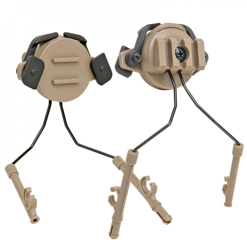 Outdoor-Ohrenschützer für das Fast Helmet Rail Adapter-Set Keenso 1Pair Headset-Adapter-Aufhängung Headset-Schienen-Adapter Headset-Stützhalterung 