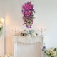 thumbnail image 5 of Guirnaldas de flores artificiales para decoración de paredes – Plantas colgantes artificiales con hojas para sala de estar, dormitorio, patio, balcón – Decoración de techo con varilla resistent, 5 of 6