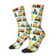 thumbnail image 1 of Balery Train With Animals Calcetas Largas con Estampado para Hombre y Mujer – Suaves y Transpirables, Talla Única (US 5-11), 1 of 6