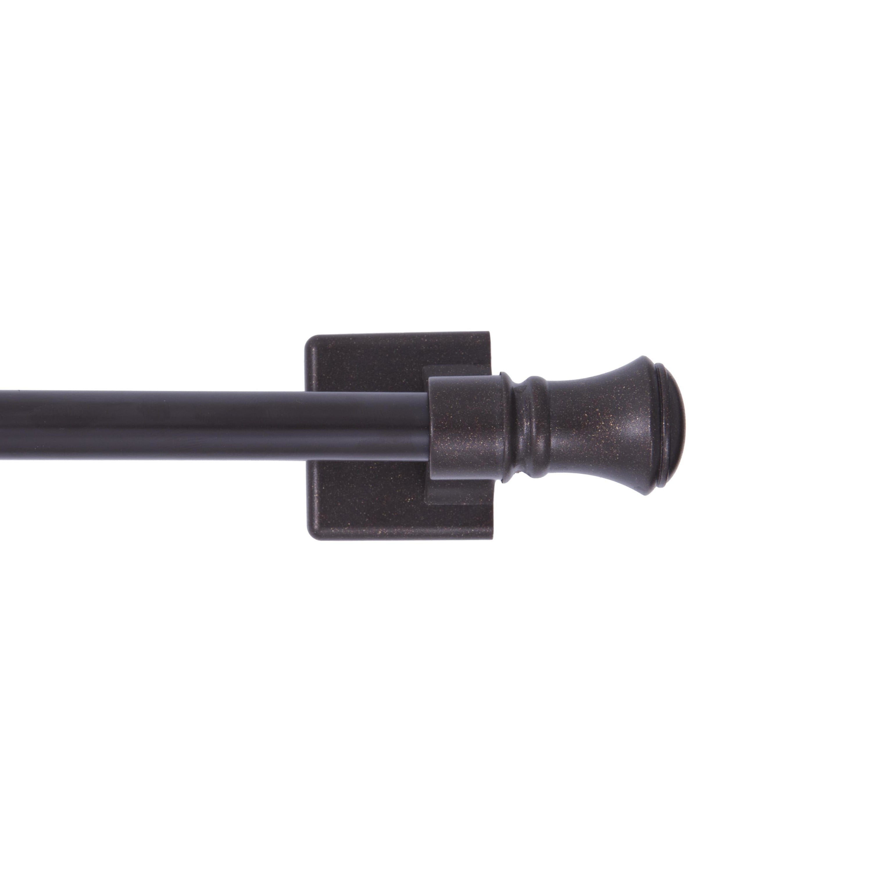 Mainstays 7/16" Bronze Cameron Adjustable Multi-Use Magnetic Drapery Rod, 16-28"