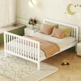 thumbnail image 4 of Convertible Crib Full Size Bed with Changing Table, Daybed and Full-Size Bed, Converts to Toddler Bed, Safe Wooden Nursery Furniture, White, 4 of 8