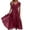 Wine, variant on AJGRHE Bride Dresses Lace Appliques Formal Evening Party Prom Gown Chiffon Cap Sleeve A-Line Elegant Chiffon Collar Lace Insert Dress For Women Wine L