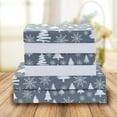 thumbnail image 2 of Elegant Comfort Holiday Printed 6-Piece Sheet Set, 1500 Thread Count, Breathable and Super Soft Material, Wrinkle Resistant, Fitted Sheets with Smart Pockets, 6PC Queen, Christmas Tree, 2 of 5
