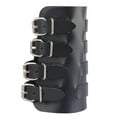thumbnail image 3 of Brazalete ancho Yuyangstore de Cuero PU negro para muñeca, 3 of 8